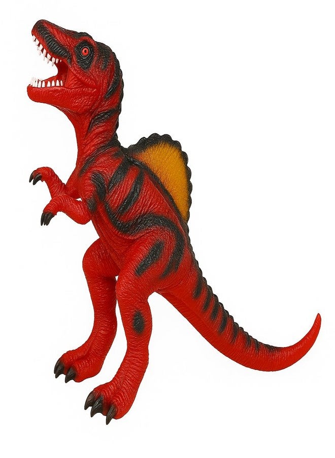 DTR Creation Spinosaurus Dinosaur Toy ? 55 cm Large Red & Black Dino Figure, Soft Rubber Realistic Prehistoric Animal Model for Kids - Image 1